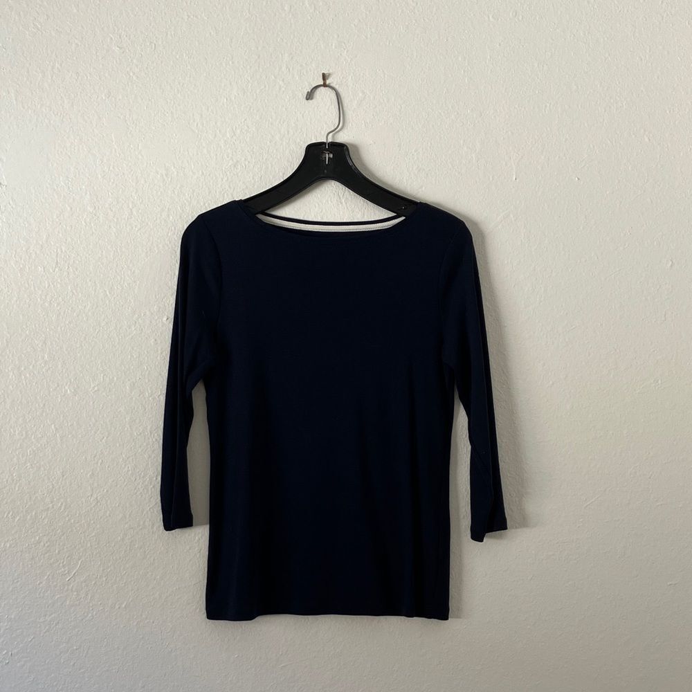 Three Quarter Blue Length Talbots Tee Shirt